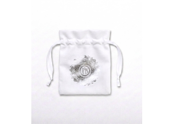 woreczek z nadrukiem srebrnym