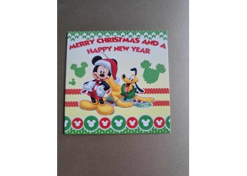 Mini kartki świąteczne - Myszka Miki i Pies Pluto