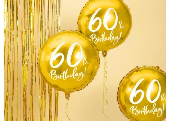 Balon foliowy '60 urodziny