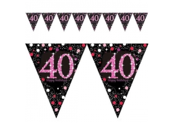 Baner flagi 40 urodziny
