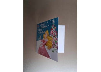 Mini kartki świąteczne - Księżniczka Aurora
