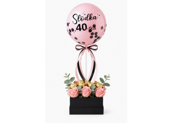 balon w grochy