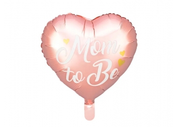 Balon foliowy MOM TO BE - różowy