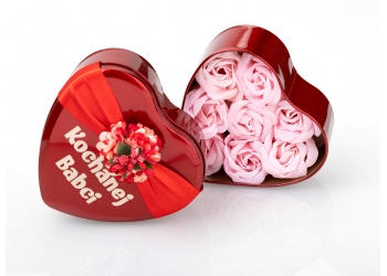 różane serce dla babci