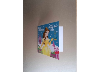 Mini kartki świąteczne - Księżniczka Bella