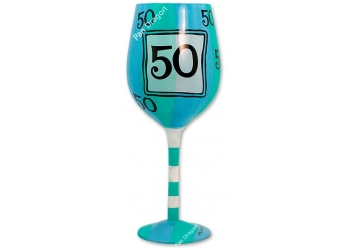 Kielich do wina  - 50 urodziny