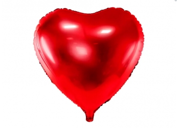 Balon foliowy serce XL czerwone - 24'' Z HELEM