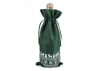 Świąteczne opakowanie na butelkę