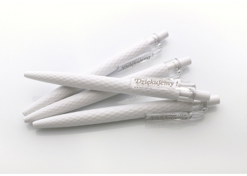 długopisy białe luzem 