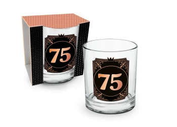 Szklanka do whisky - 75 urodziny