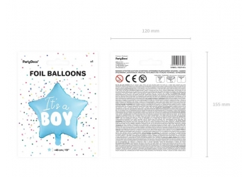 Balon foliowy BOY - Z HELEM