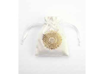 woreczek z nadrukiem złotym