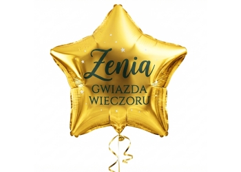 balon gwiazda GIGA z helem