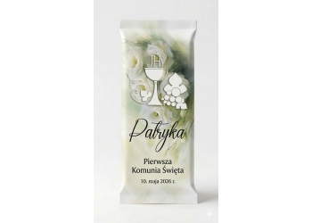 czekoladka z białą eustomą