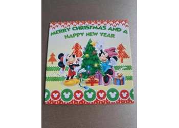 Mini kartki świąteczne - Myszka Miki i Myszka Minnie