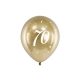 Balon lateksowy na 70-tkę - złoty