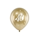 Balon lateksowy na 40-tkę - złoty