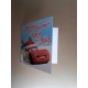 Mini kartki świąteczne - Zygzak McQueen w czapce Mikołaja