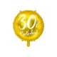 Balon foliowy "30 urodziny" - Z HELEM