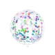 Balon lateksowy z kolorowym konfetti - Z HELEM