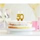 Świeczka urodzinowa "50" - złota