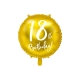 Balon foliowy "18 urodziny" - złoty