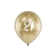 Balon lateksowy na 21-sze urodziny - złoty