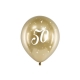 Balon lateksowy na 50-tkę - złoty